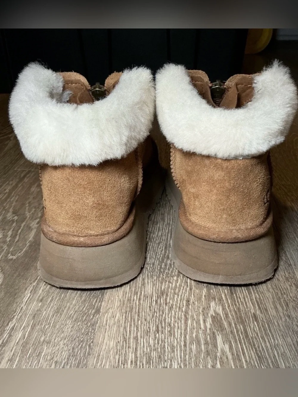 UGG platform ankle boots